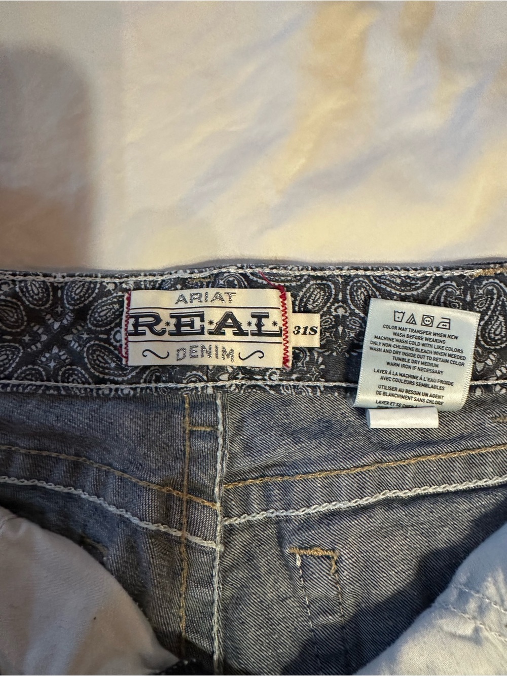 Ariat R.E.A.L. Denim Women’s Jeans 31S Bootcut Western Dark Wash Stretch
